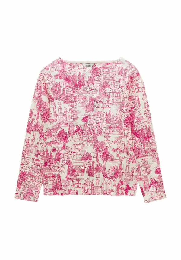 

Футболка с длинными рукавами и принтом, прямого кроя, с вырезом-лодочкой. Joules, Pink City Toile, Розовый, Футболка с длинными рукавами и принтом, прямого кроя, с вырезом-лодочкой. Joules, Pink City Toile