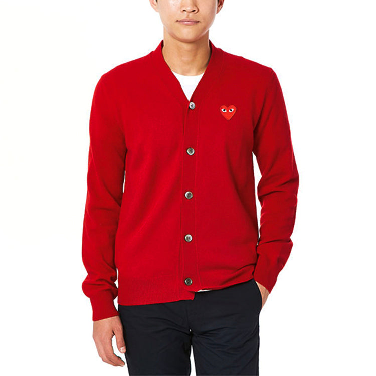 Кардиган COMME des GARCONS PLAY Cardigan Red Emblem 'Red' AZ-N008-051-5, красный — фото 3