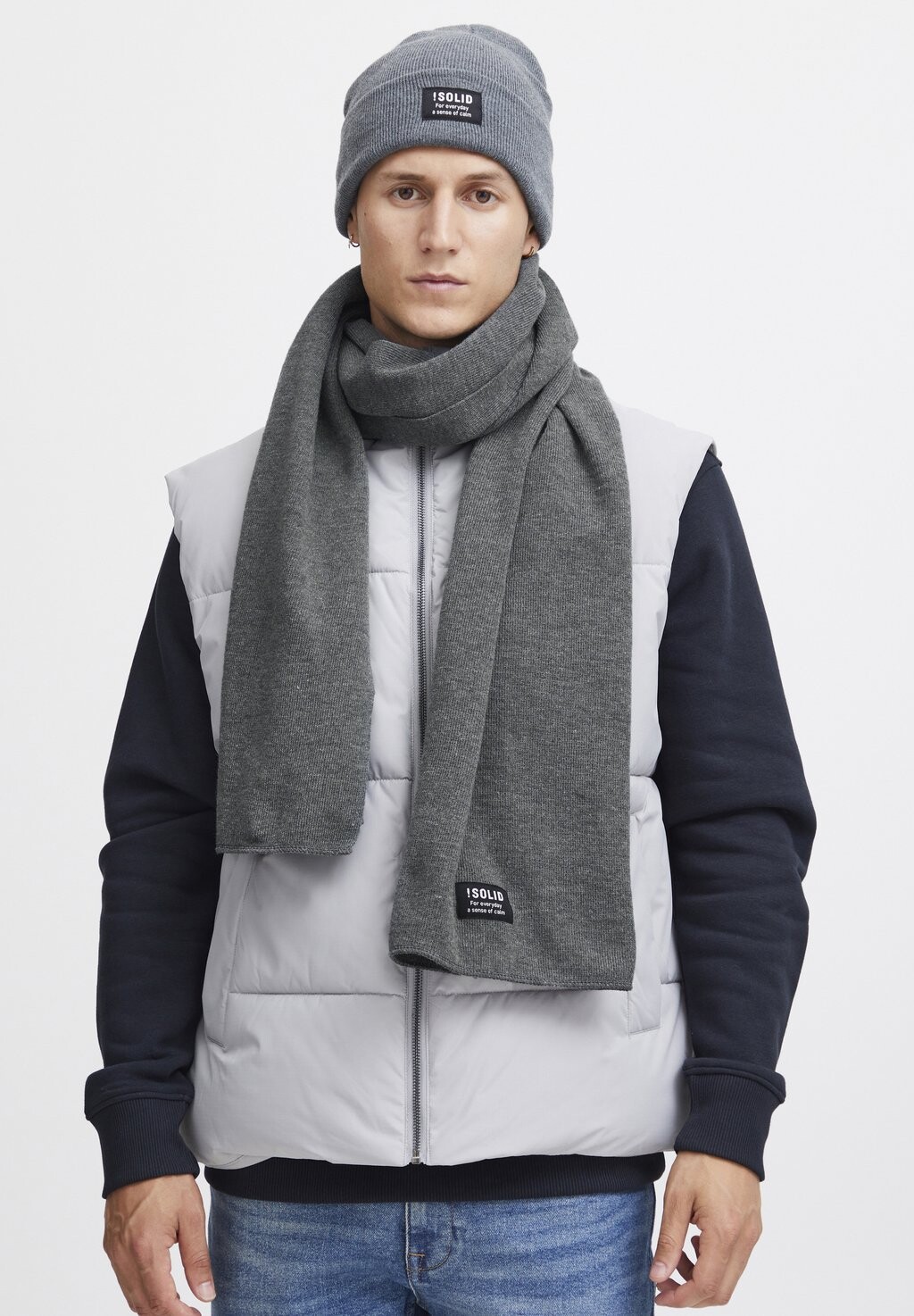 

Шарф SDIRWON Solid, цвет gray melange