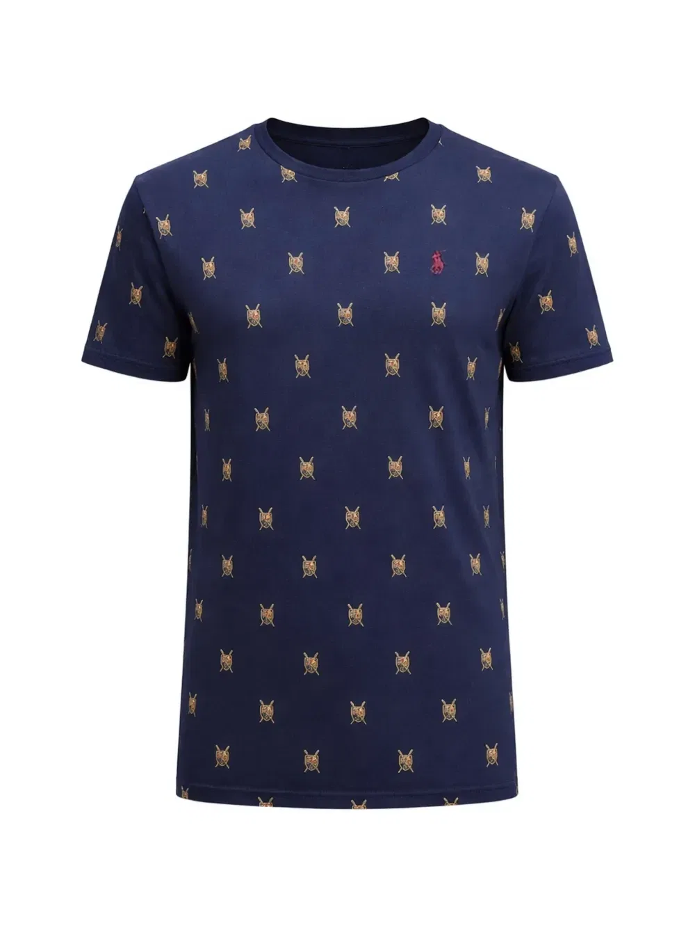 Футболка с принтом в виде герба POLO RALPH LAUREN, синий