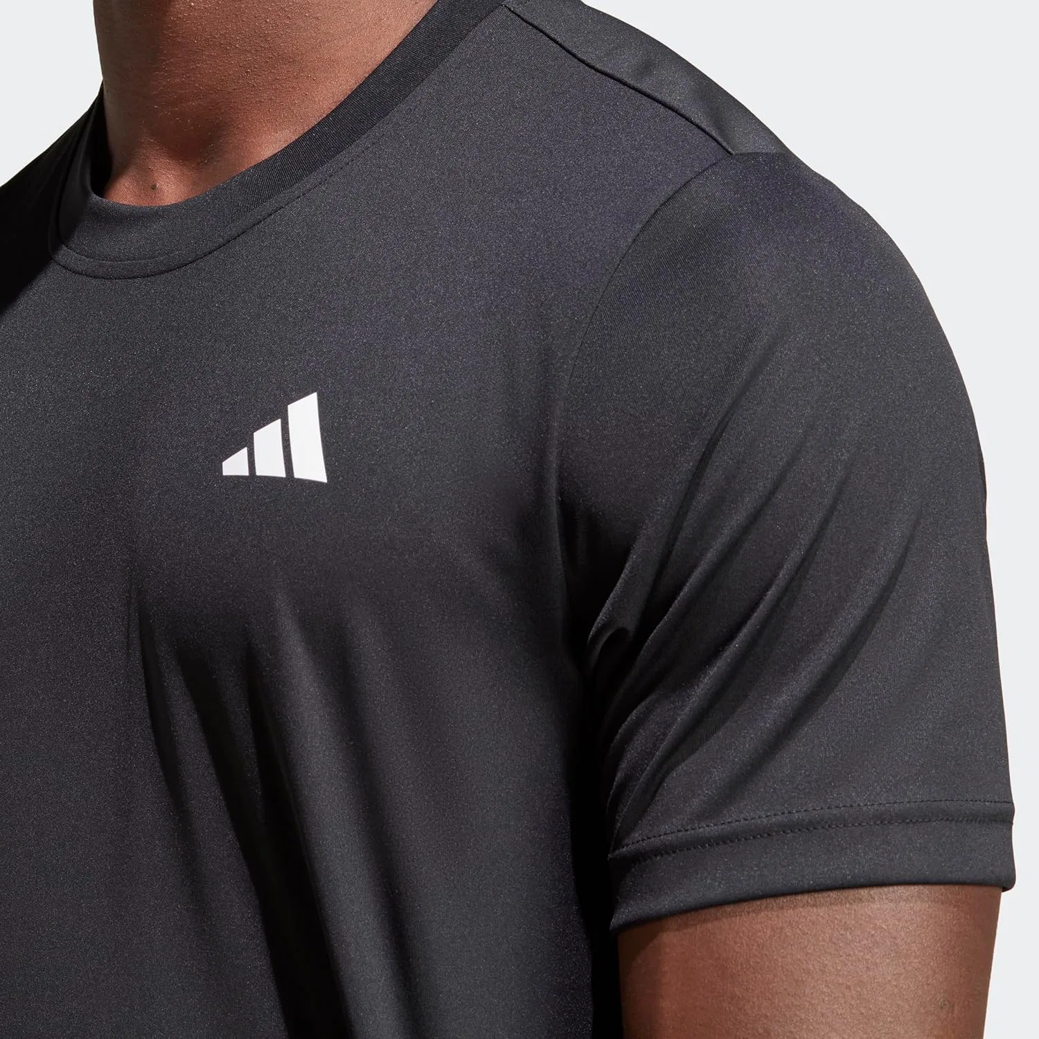 Футболка теннисная Adidas Women's Club 3-Stripes, черный — фото 4