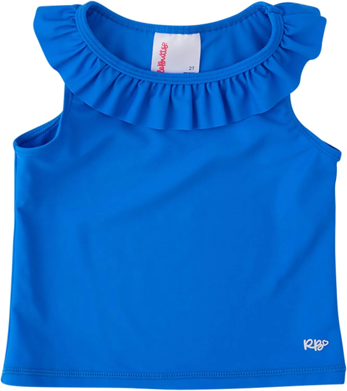 Топ для девочек RuffleButts с защитой UPF 50+, цвет Sonic Blue