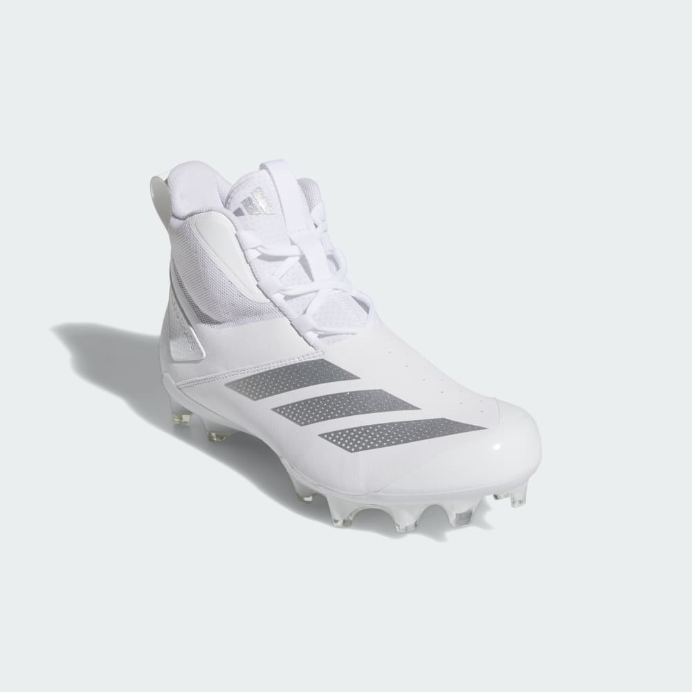 Бутсы Adidas Adizero Chaos Football Linemen Cleats, цвет Cloud White/Silver Metallic/Cloud White — фото 4