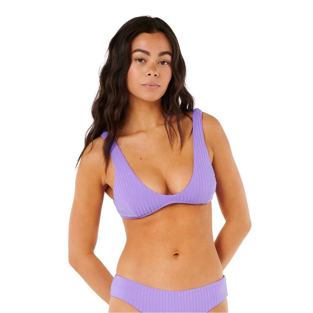 

Топ бикини Rip Curl Premium Surf Bralette, фиолетовый