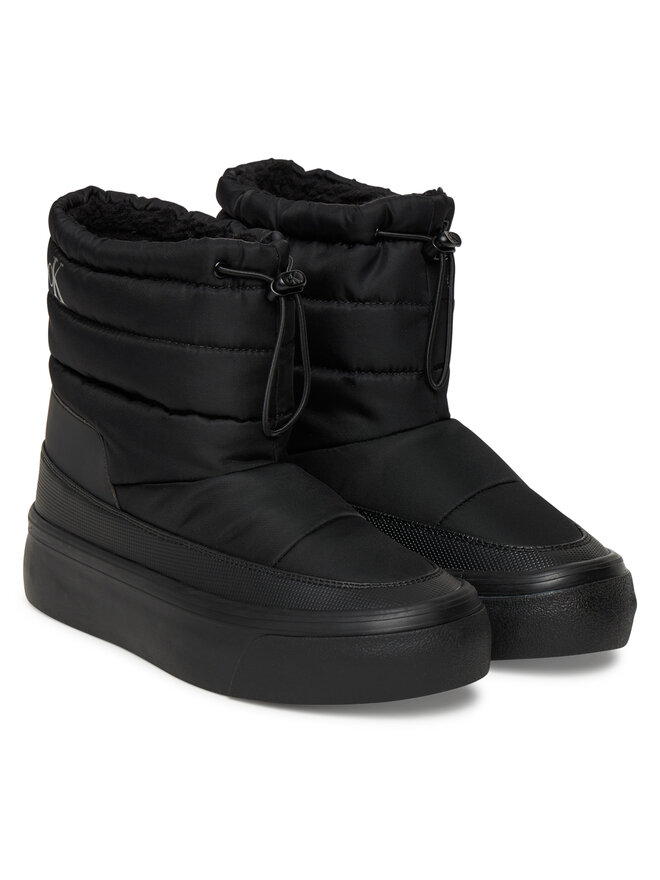 Кроссовки Vulc Flatf Snowboot Nylon Mix Mg YW0YW01977 Calvin Klein, черный — фото 2