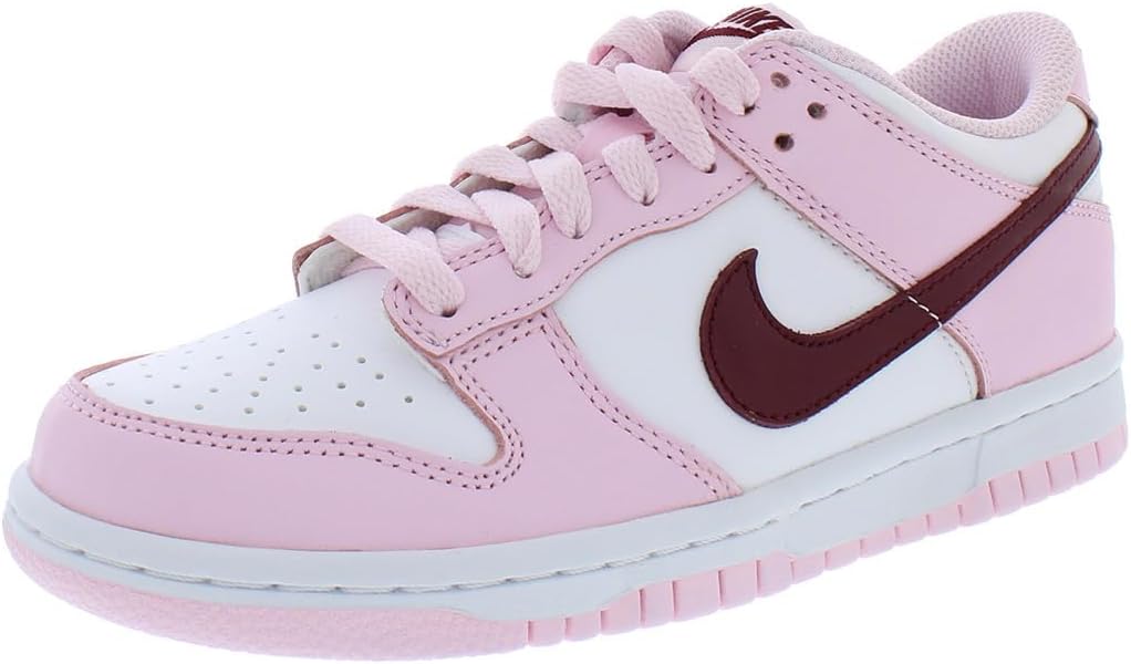 

Кроссовки Nike Boys' Dunk Low SE, розово-белый/бордовый