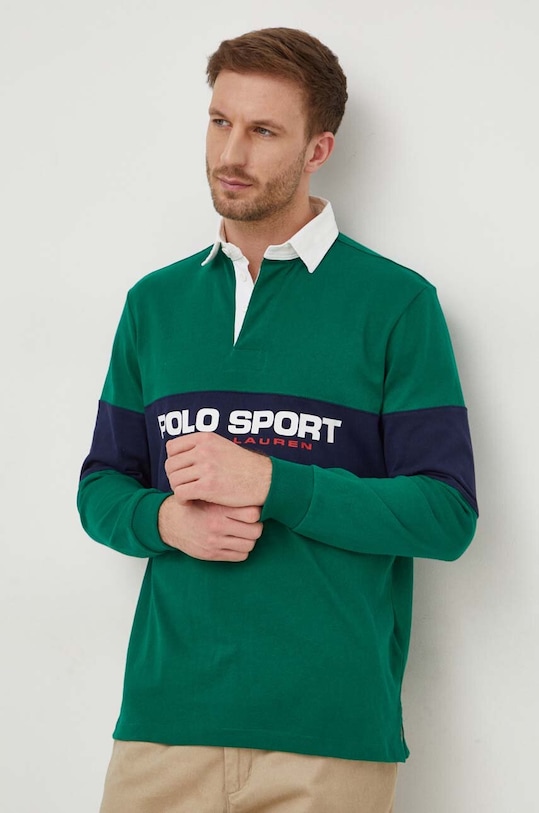 

Хлопковая водолазка Polo Ralph Lauren, зеленый