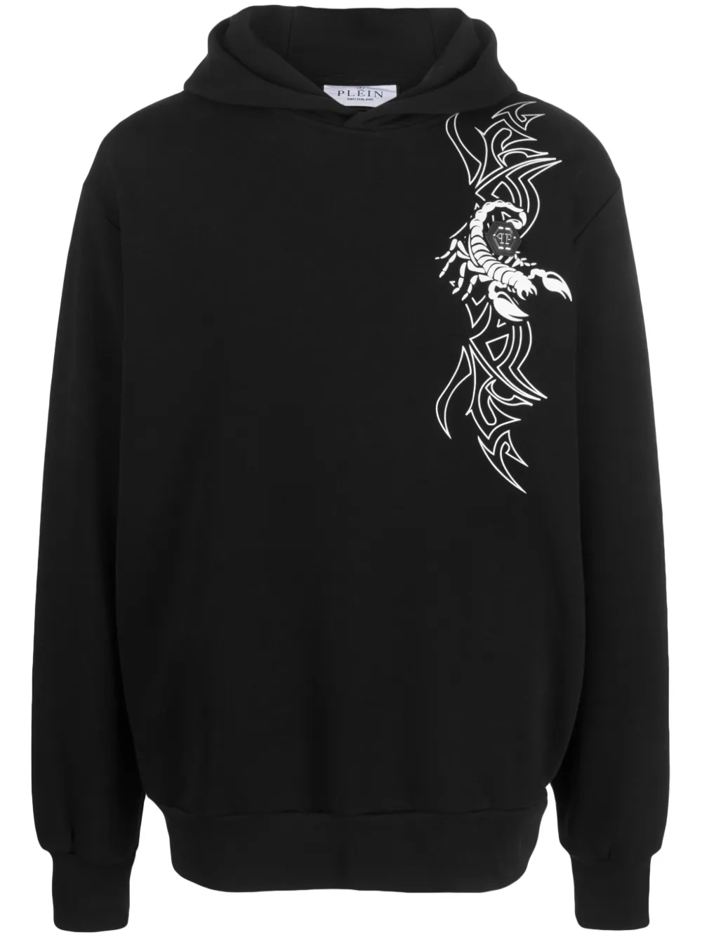 

Худи Scorpion с графичным принтом Philipp Plein, черный