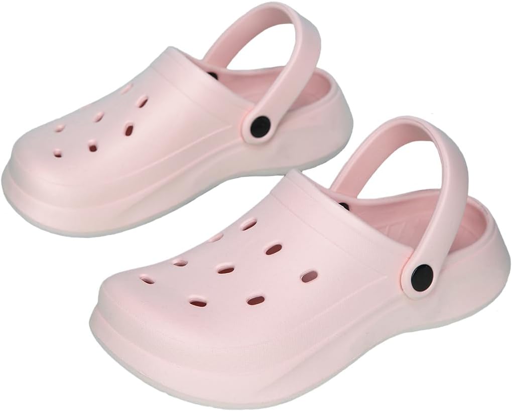 

Летние легкие дышащие быстро сохнущие садовые сандалии, пляжные шлепанцы, сабо и мюли HYDLONGR для мужчин и женщин, розовый