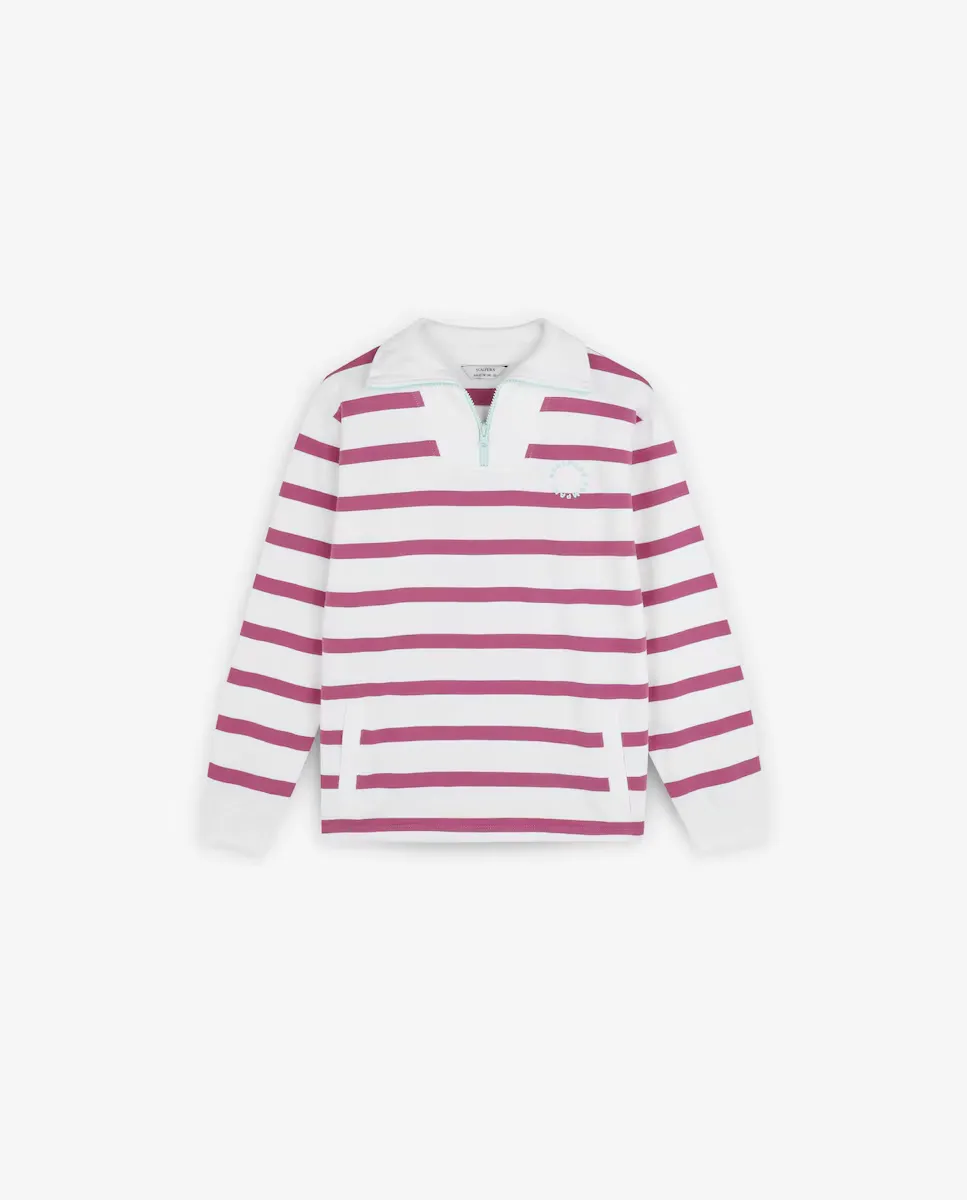 

Хлопковый свитшот для девочек с высоким воротником на молнии Scalpers, пурпурный