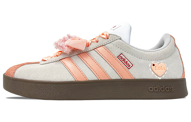 

Кроссовки adidas neo Vl Court Skateboarding Shoes Unisex Low-top Pink/Grey, цвет Peach