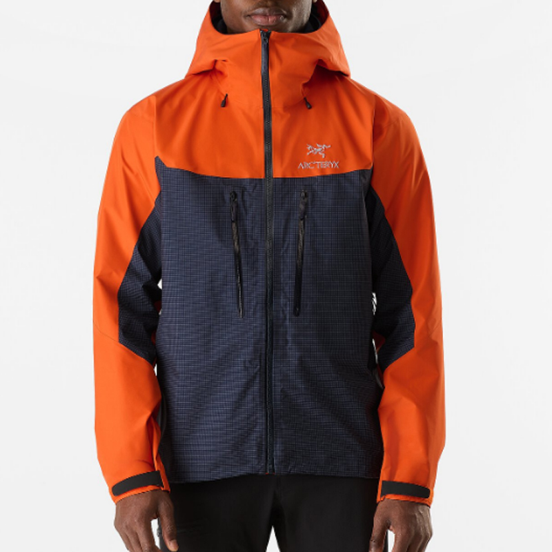 Куртка Arc'teryx Alpha, винтажный зеленый/оранжевый Edziza/Tatsu/оранжевый Edziza — фото 4