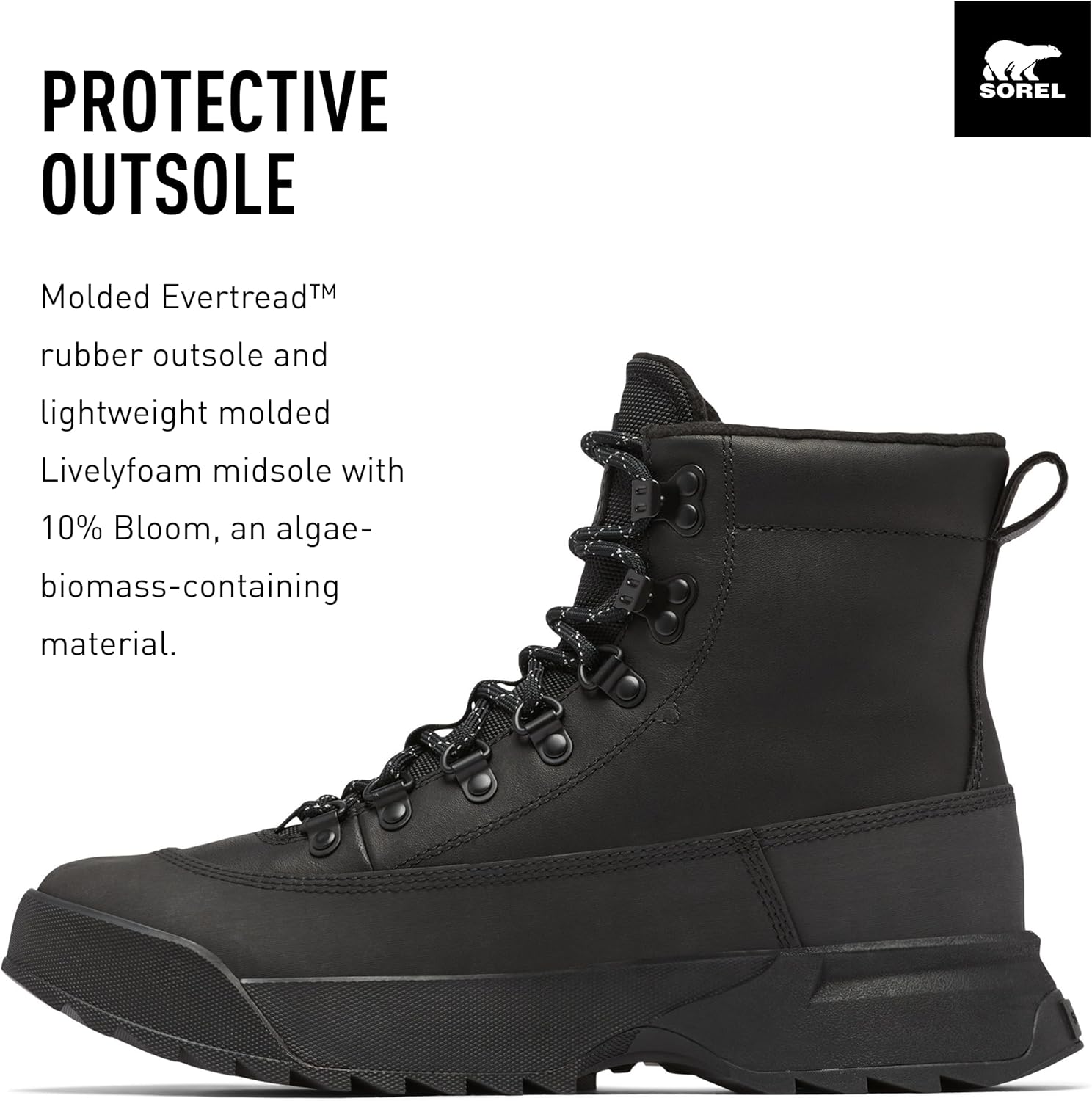 Мужские водонепроницаемые ботинки Sorel Scout 87 Pro, черный — фото 3
