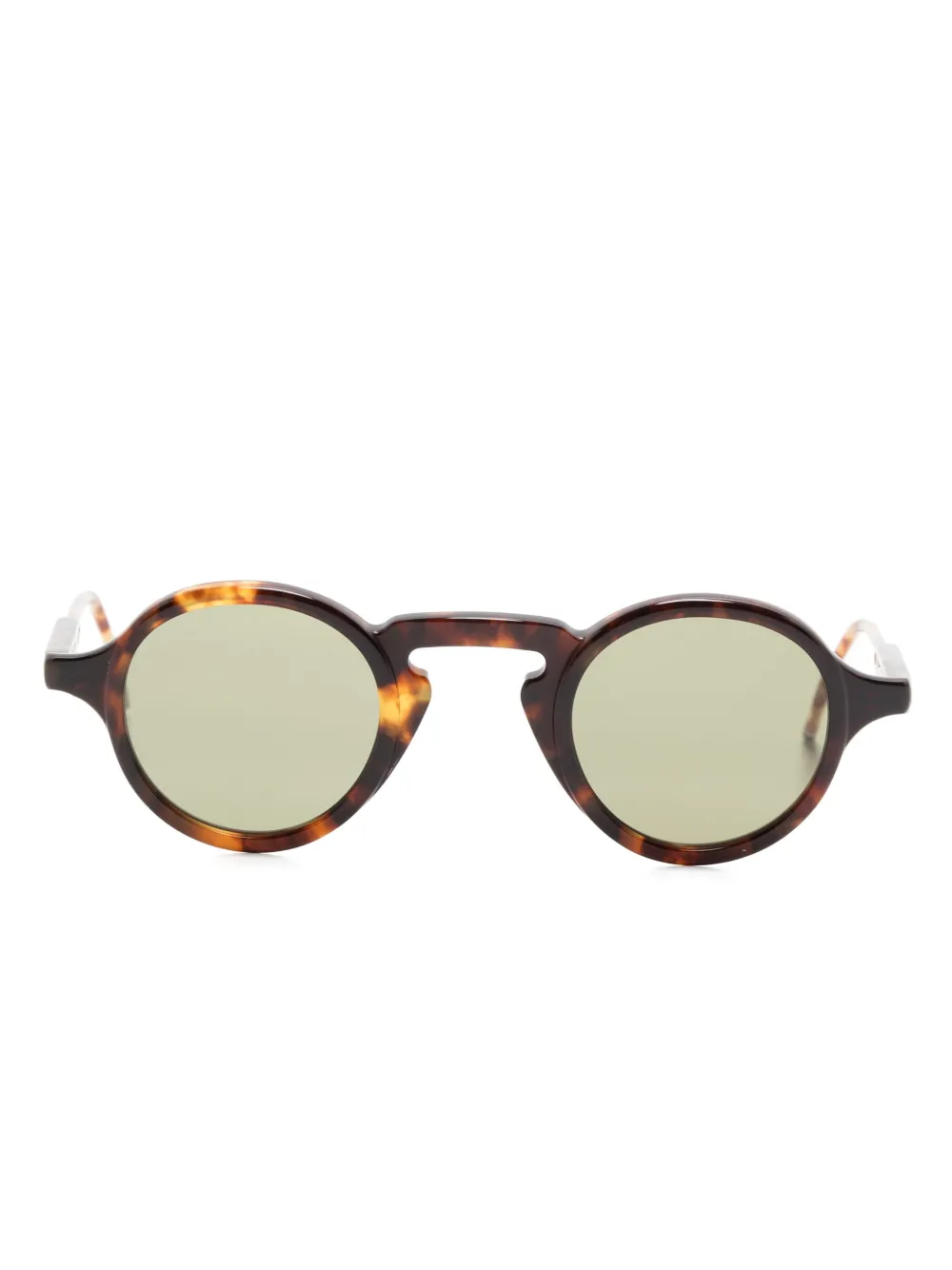 

Солнцезащитные очки в круглой оправе Thom Browne Eyewear, коричневый