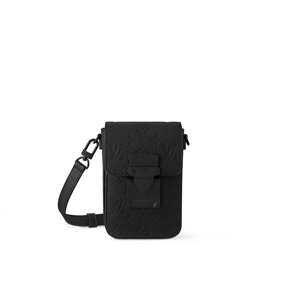 

Вертикальный кошелек S-Lock Louis Vuitton, черный