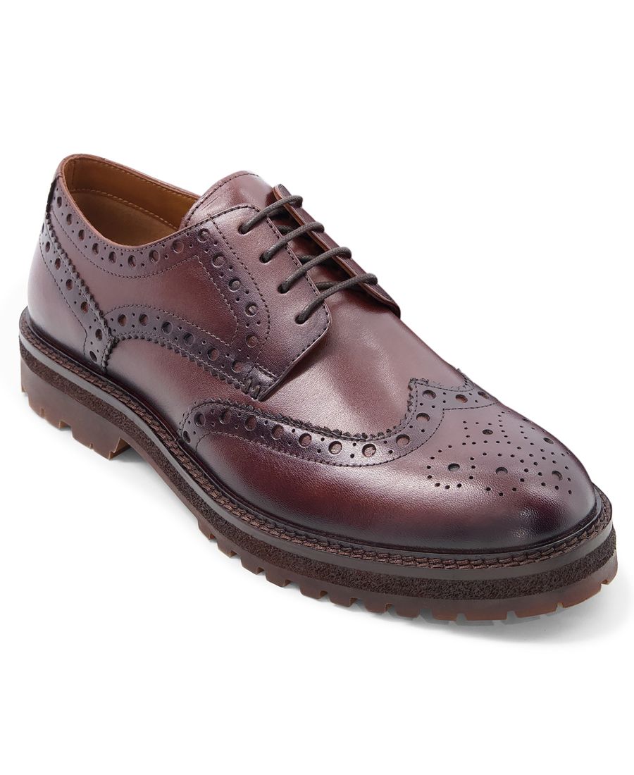 

Мужские туфли Prescott Wingtip Derby с круглым носком Anthony Veer, Brown