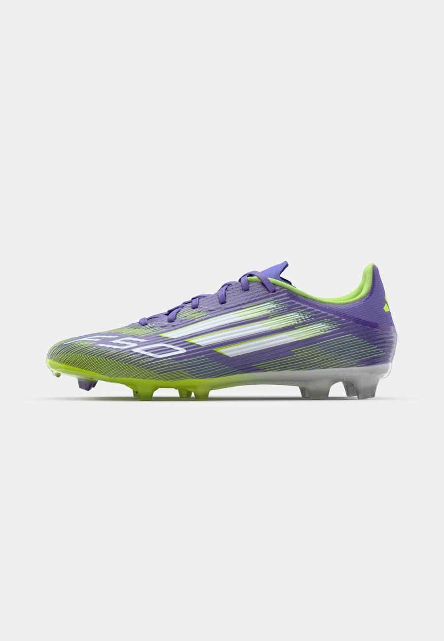Кроссовки Adidas Performance F50 LEAGUE FIRM GROUND FOOTBALL BOOTS, Purple Rush/Footwear White/Lucid Lemon/Purple — фото 2