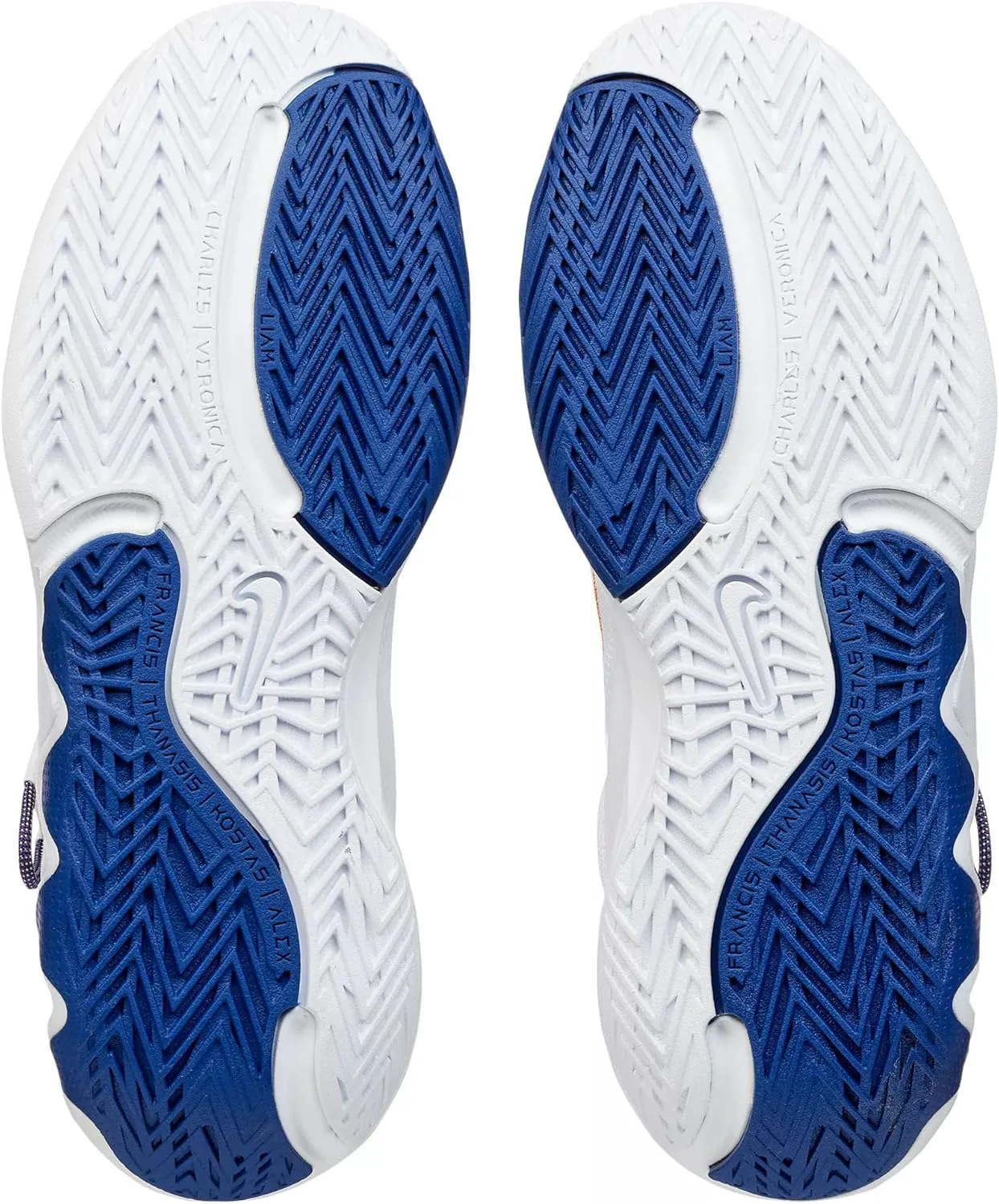 Мужские кроссовки Nike, три четверти высоты, белый/синий/розовый/мультиколор — фото 4