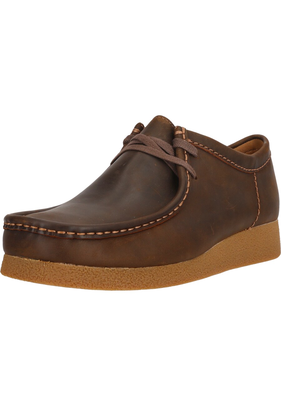 

Туфли на шнуровке CLARKS Wallabee, темно-коричневый