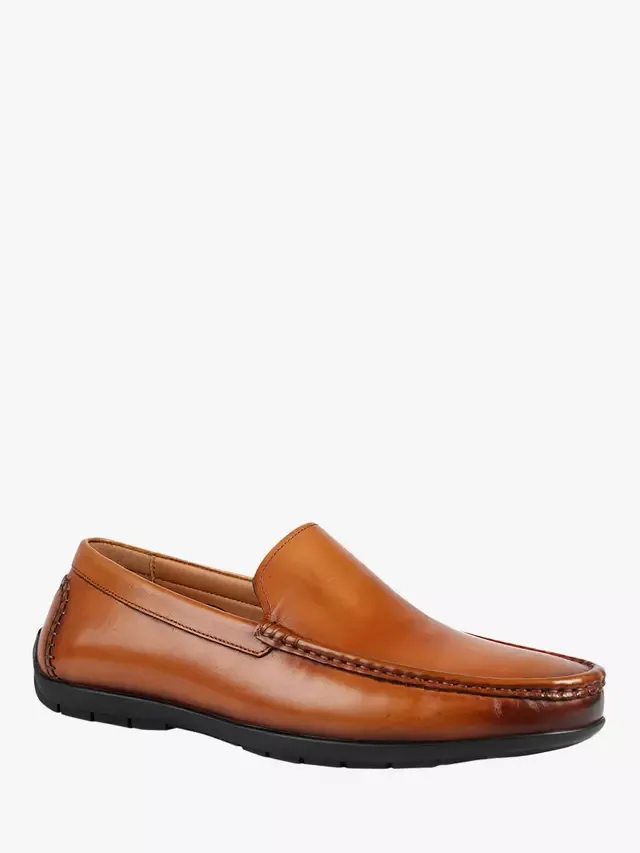 Мокасины Rawston Wide Fit из кожи Jones Bootmaker, Tan — фото 2