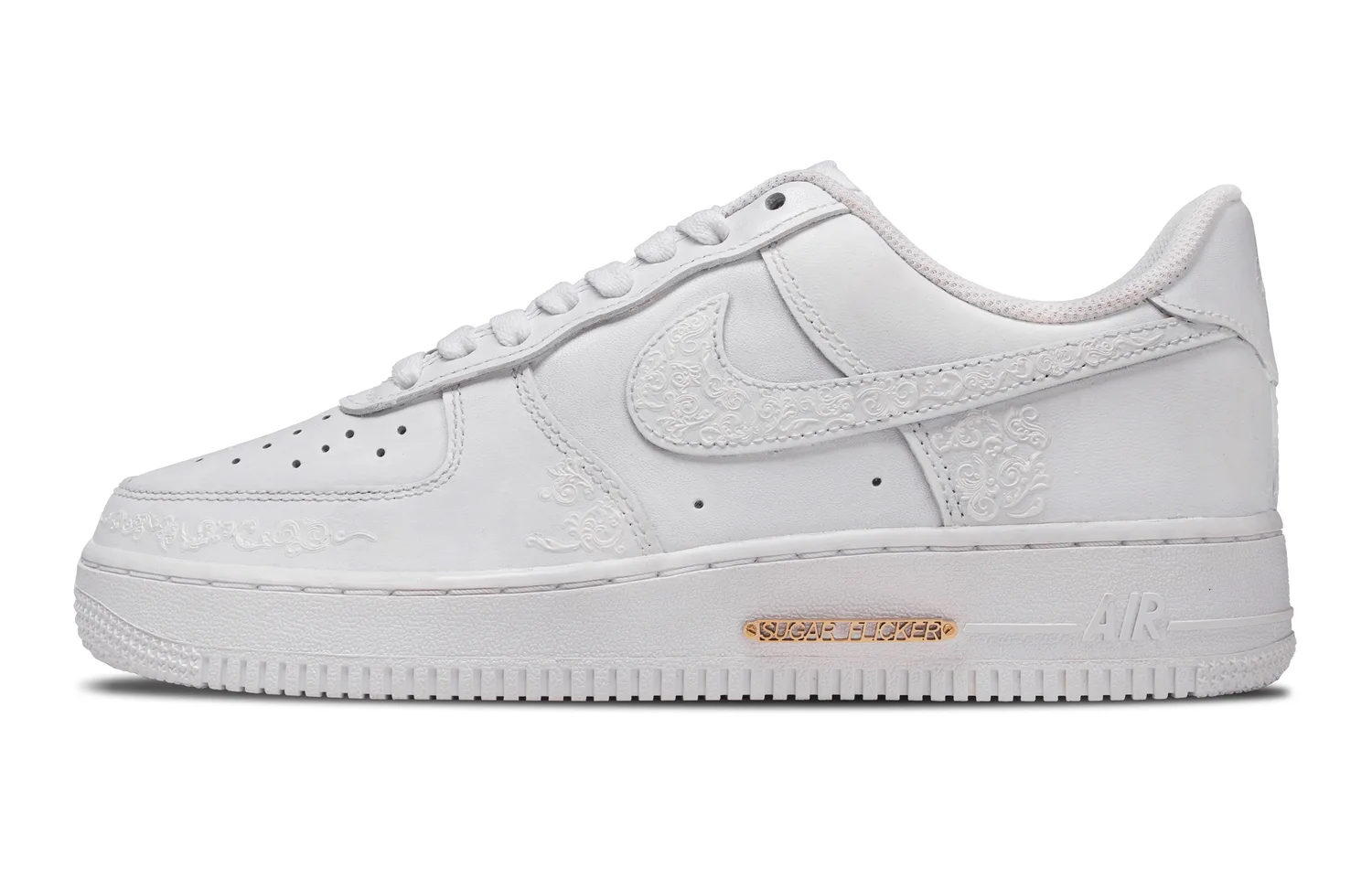 Nike Air Force 1 Rococo White Marble Low top Skateboard Shoes Unisex White