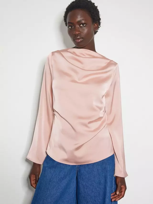 

Топ Monsoon Clarissa Cowl Neck, цвет soft pink