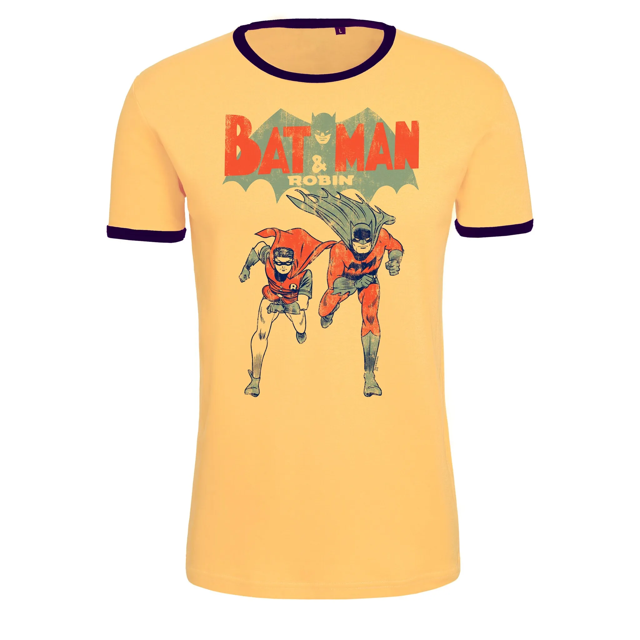 

Футболка Logoshirt "Бэтмен и Робин" с модным принтом супергероев, синий