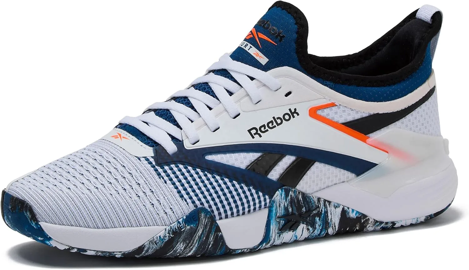 Мужские кроссовки Reebok Nano Court Sport для пикбола или тенниса, белый/черный/синий