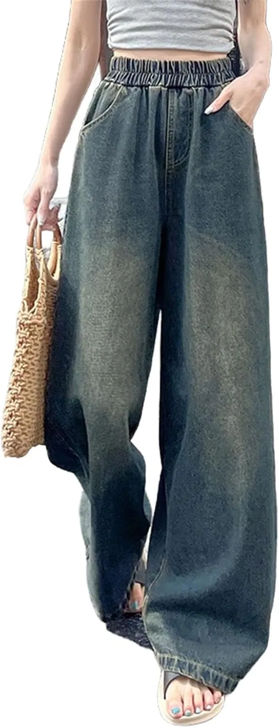 Джинсы с завышенной талией, Vintage Wash, Nostalgic Blue