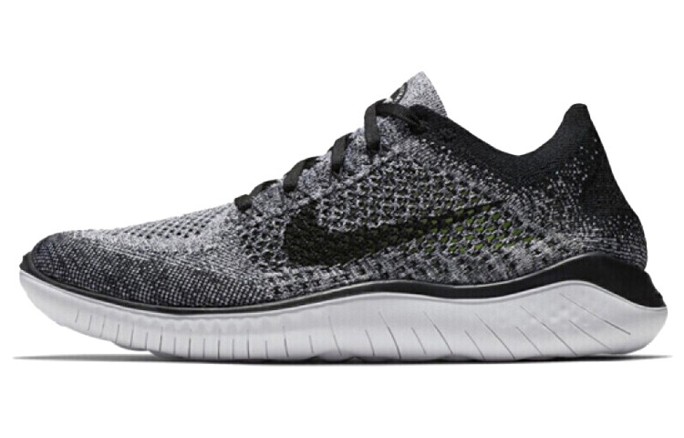 

Nike Free RN Flyknit 2018 Черный Белый Омбре