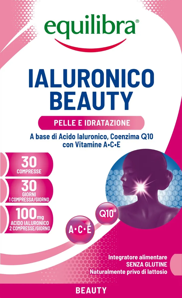 

Equilibra Hyaluronic Beauty 30 таблеток Увлажнение кожи и защита от свободных радикалов