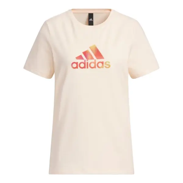 

Футболка значок спортивной Футболка Adidas, бежевый