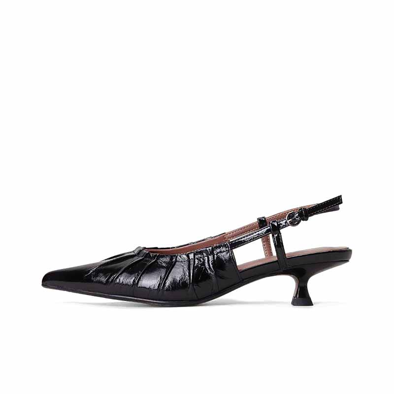 SHOEMAKER QUEEN Стильные серебряные туфли на тонком каблуке, цвет Stylish Silver — фото 3