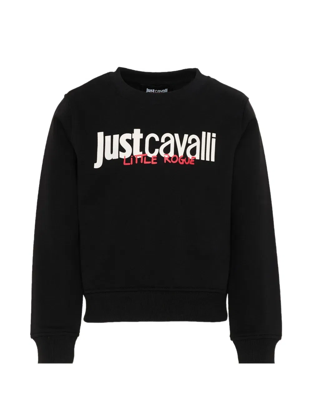 Свитшот с круглым вырезом Just Cavalli Kids, черный