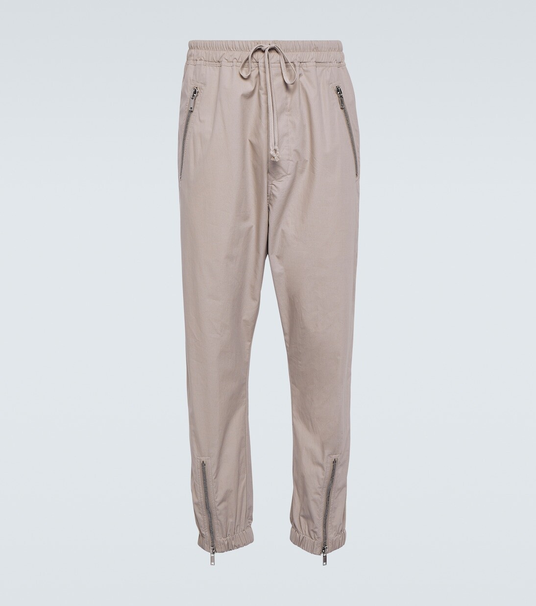 

Брюки из хлопкового поплина Rick Owens, белый