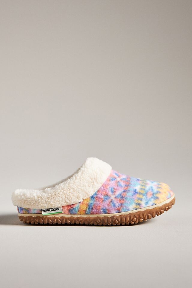

Тапочки Minnetonka с узором, оранжевый