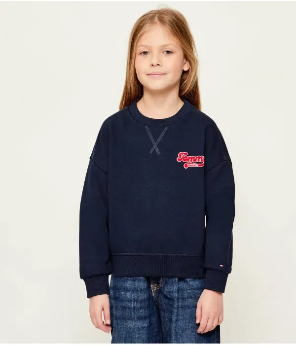 Толстовка loose fit Tommy Hilfiger, темно-синий