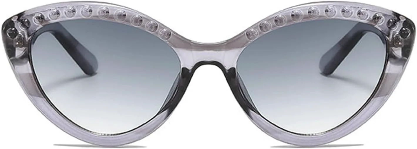 

Солнцезащитные очки «кошачий глаз» для женщин и мужчин, дизайнерские круглые солнцезащитные очки в модном стиле с защитой от УФ-излучения UV400 willochra, Gray