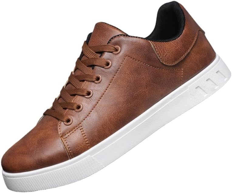 

Модные, удобные и повседневные мужские спортивные кроссовки - большой размер. Обувь с мягкой и приятной к коже внутренней отделкой для комфорта Clolinde, коричневый