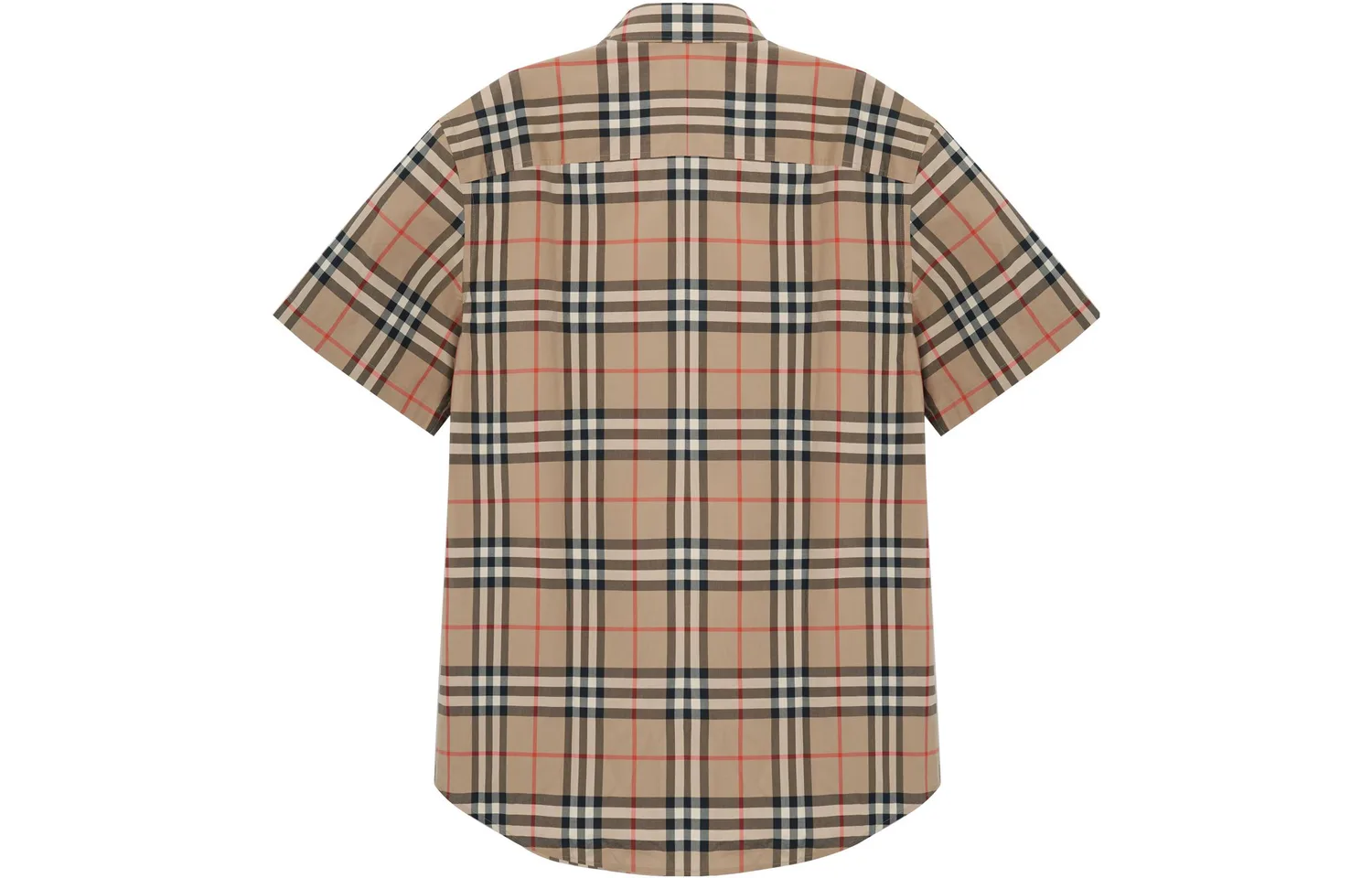 Рубашка Burberry Хлопковая s/s check, верблюжий — фото 4