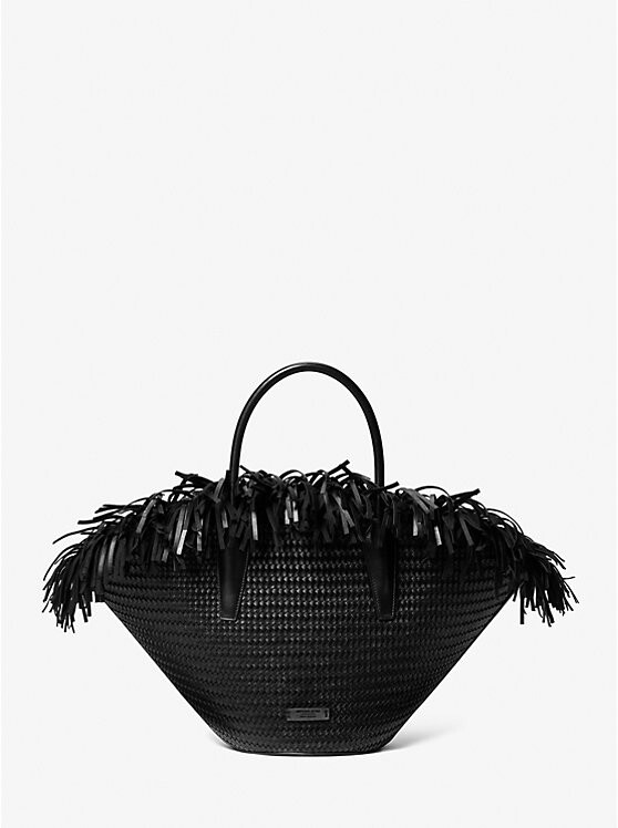 

Большая сумка-корзина ручной работы из кожи Sardinia Michael Kors, черный