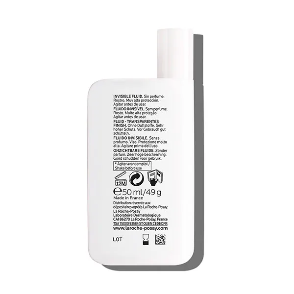 Невидимая жидкость Anthelios Uv-Mune 400 Fluido Invisible Spf50 La Roche Posay, 50 ml — фото 3
