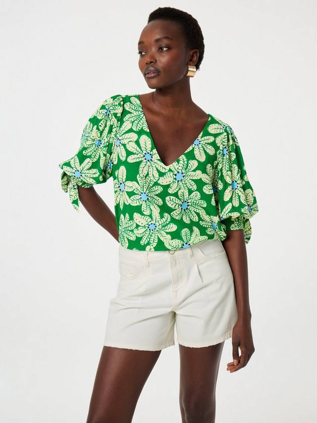 

Топ Nacha с цветочным принтом Fabienne Chapot, Green/Multi