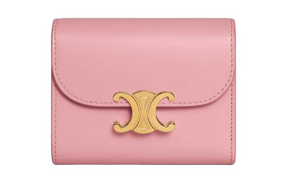 Кошелёк-кардхолдер Triomphe Shiny Calfskin малый женский Rose CELINE, Set (Bag+Dust Bag)