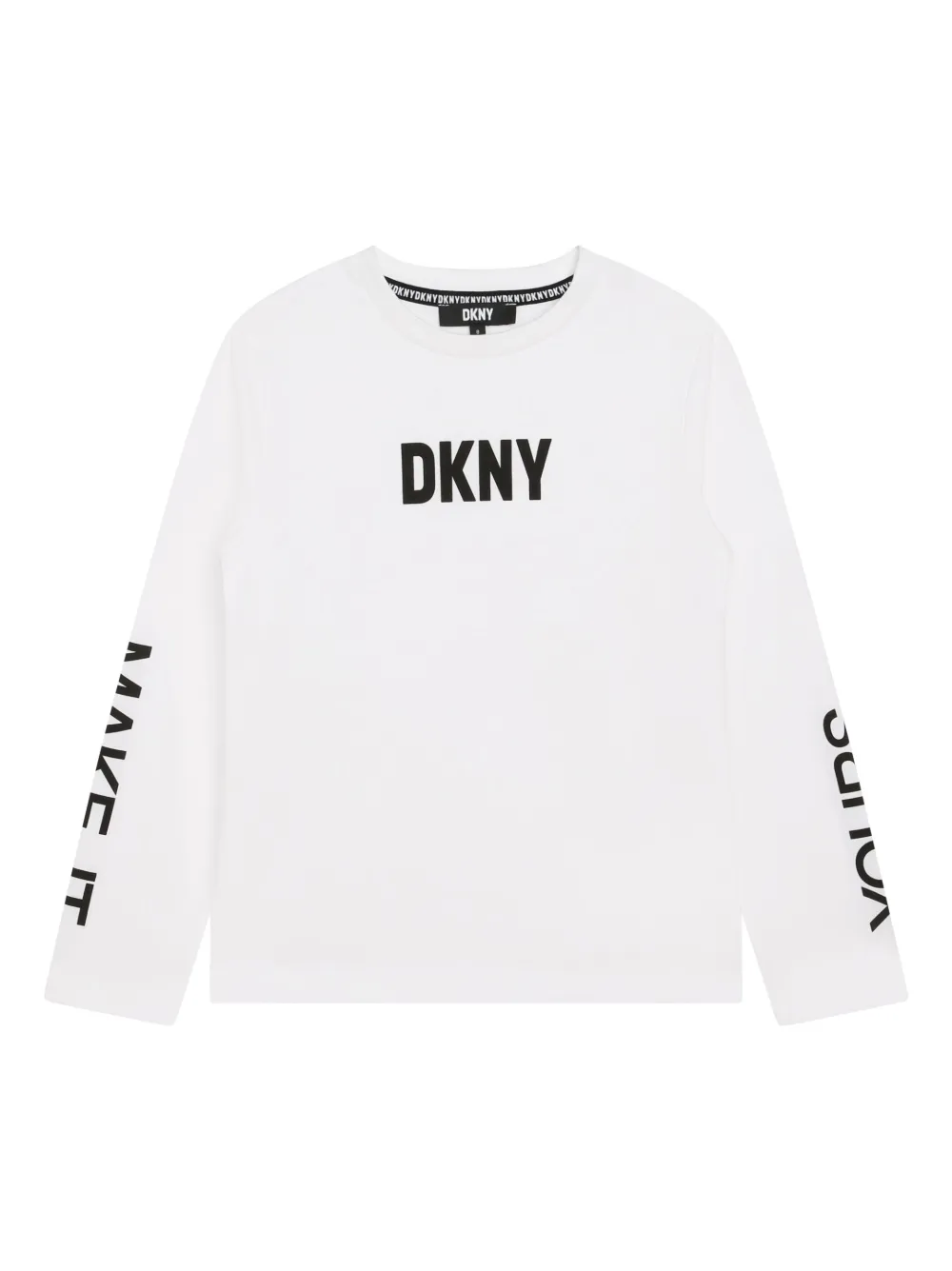 

Топ с логотипом Dkny Kids, белый