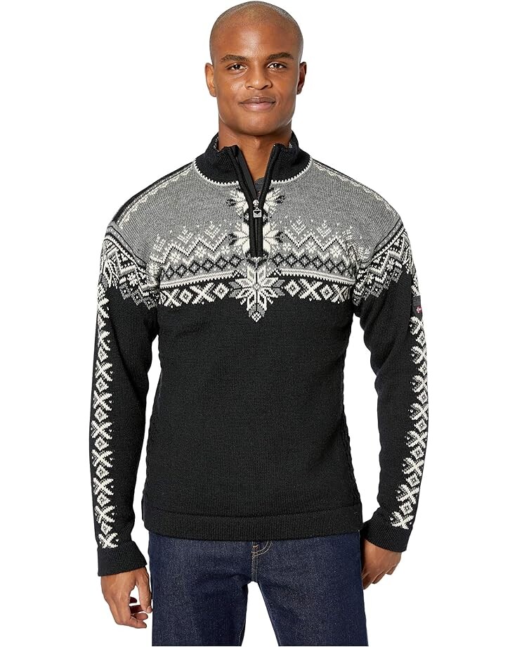 

Свитер Dale of Norway 140th Anniversary Masculine, цвет Black/Smoke/Off-White
