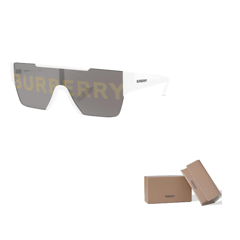 

Burberry Прямоугольные солнцезащитные очки, Light Silver Gray