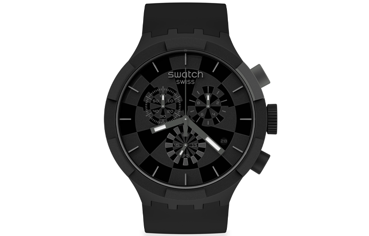 

SWATCH Часы Unisex Big Bold Series 47mm Black Watch SB02B400, Black Dial