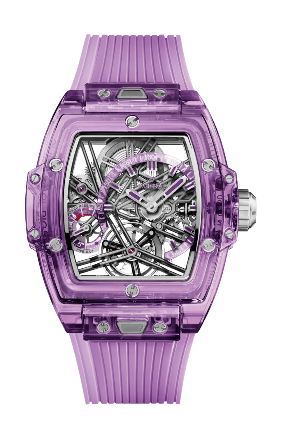 

Часы Hublot Spirit of big bang torubillon purple sapphire 42 мм