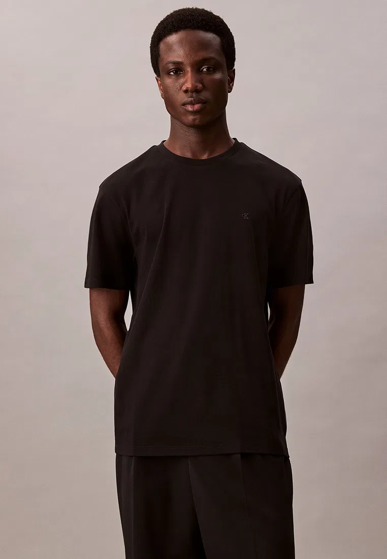 Футболка, хлопок, Calvin Klein Jeans, черный